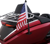 SHOW CHROME Folding Flag Pole - Black - GL 1800 52-973BK