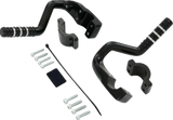 SHOW CHROME Adjustable Highway Peg - Satin Black with Contrast Cut - Can-Am 41-422