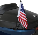 SHOW CHROME Flag Pole - Left - Black - Can-Am RT/F3 41-210LBK