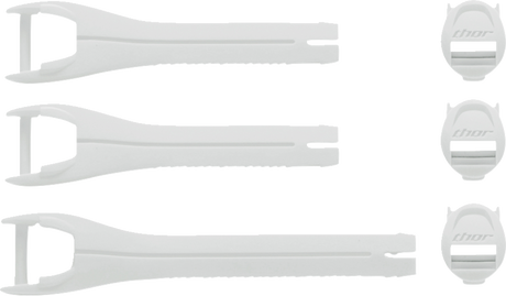 THOR Youth Blitz XR Boots Strap Kit - White/Black 3430-1046