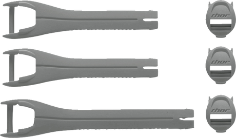 THOR Youth Blitz XR Boots Strap Kit - Gray/Charcoal 3430-1047