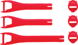 THOR Youth Blitz XR Boots Strap Kit - Red/Charcoal 3430-1045