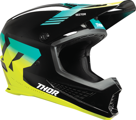 Thor Sector 2 Helmet - Carve - Black/Acid - Small 0110-8098 - Cycle City Outdoors