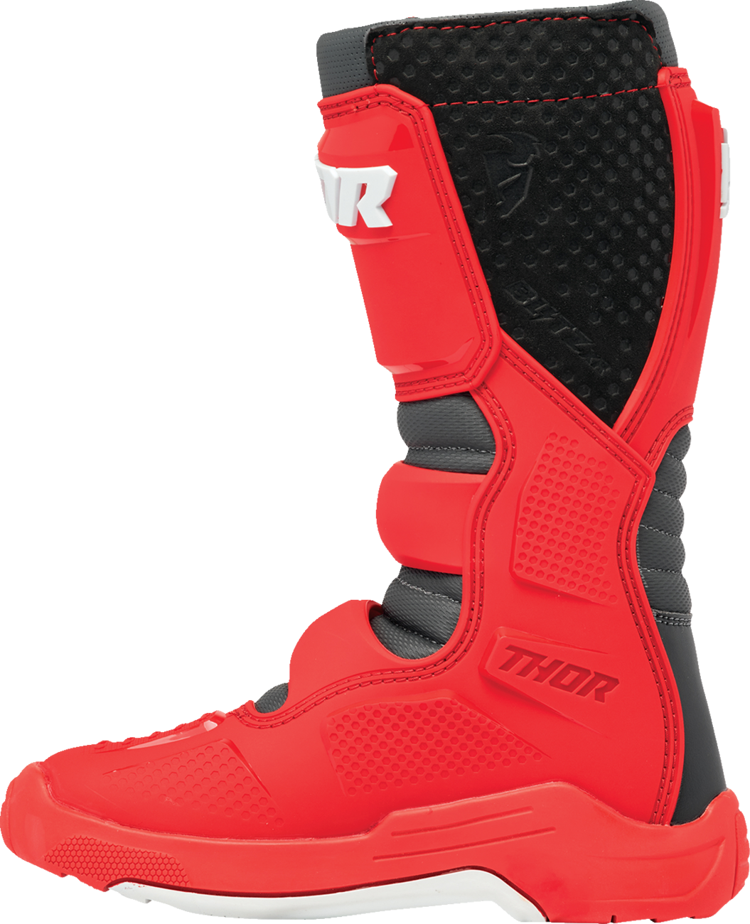 THOR Youth Blitz XR Boots - Red/Charcoal - Size 2 3411-0753