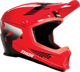 Thor Sector 2 Helmet - Carve - Red/White - Large 0110-8108 - Cycle City Outdoors