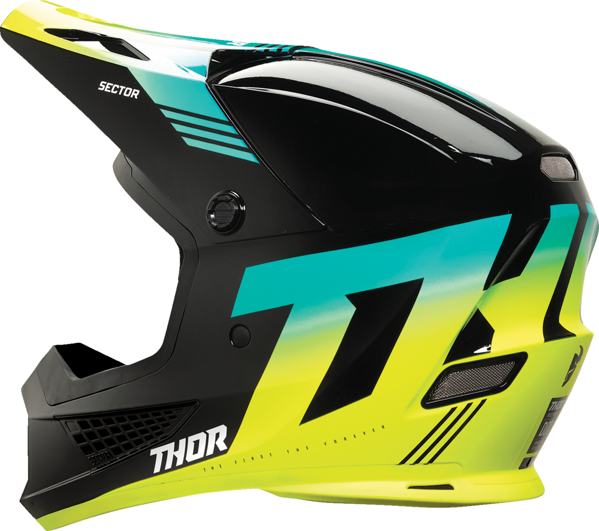 Thor Sector 2 Helmet - Carve - Black/Acid - Small 0110-8098 - Cycle City Outdoors