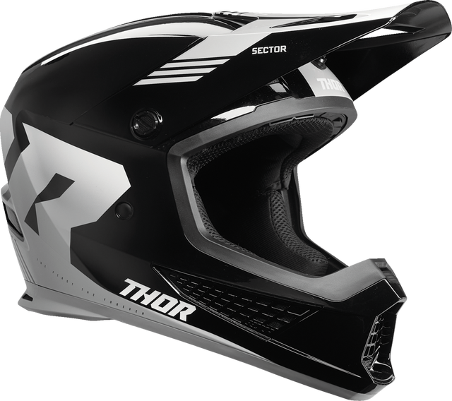 Thor Sector 2 Helmet - Carve - Black/White - XL 0110-8117 - Cycle City Outdoors
