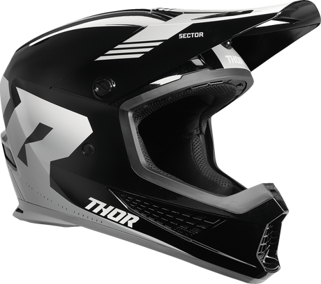Thor Sector 2 Helmet - Carve - Black/White - Small 0110-8114 - Cycle City Outdoors