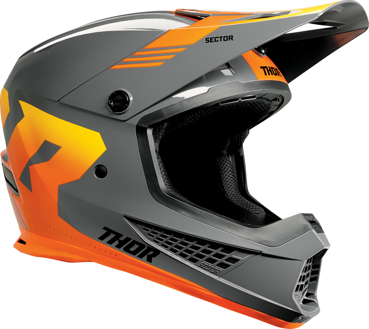Thor Sector 2 Helmet - Carve - Charcoal/Orange - XS 0110-8121 - Cycle City Outdoors