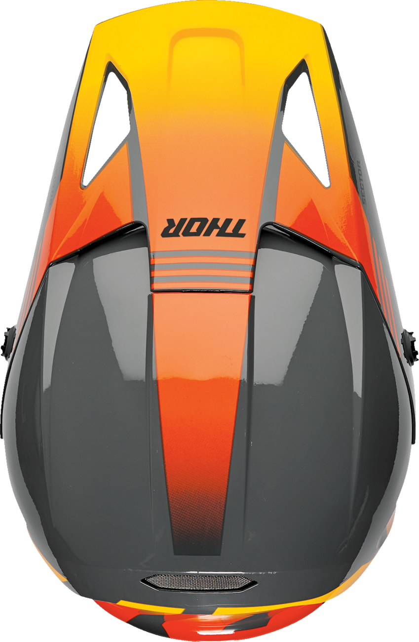 Thor Sector 2 Helmet - Carve - Charcoal/Orange - XS 0110-8121 - Cycle City Outdoors