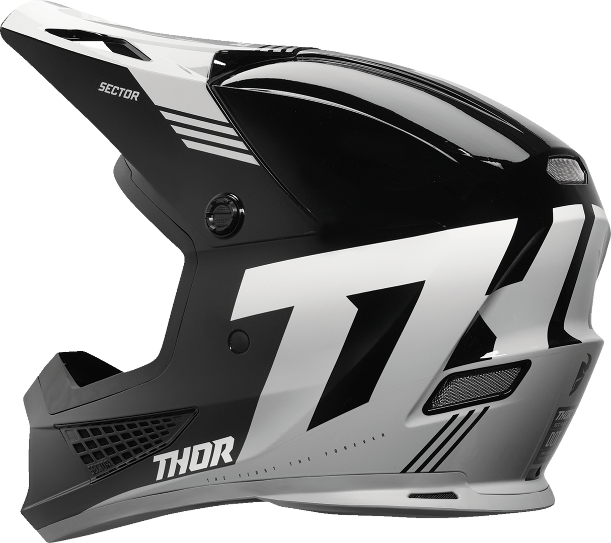 Thor Sector 2 Helmet - Carve - Black/White - Small 0110-8114 - Cycle City Outdoors