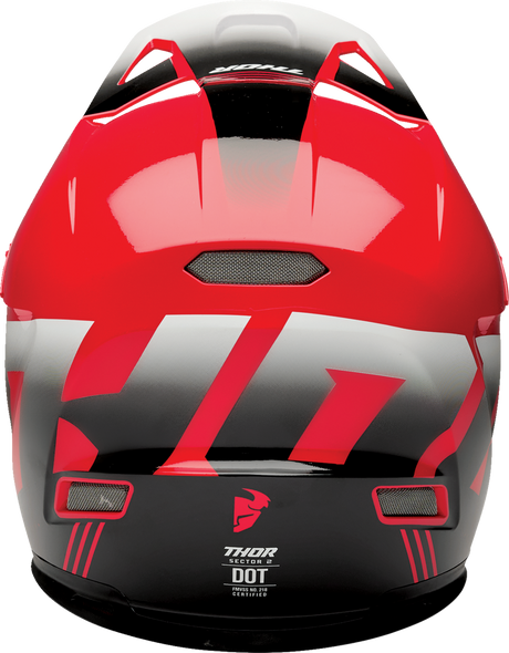 Thor Sector 2 Helmet - Carve - Red/White - 2XL 0110-8110 - Cycle City Outdoors