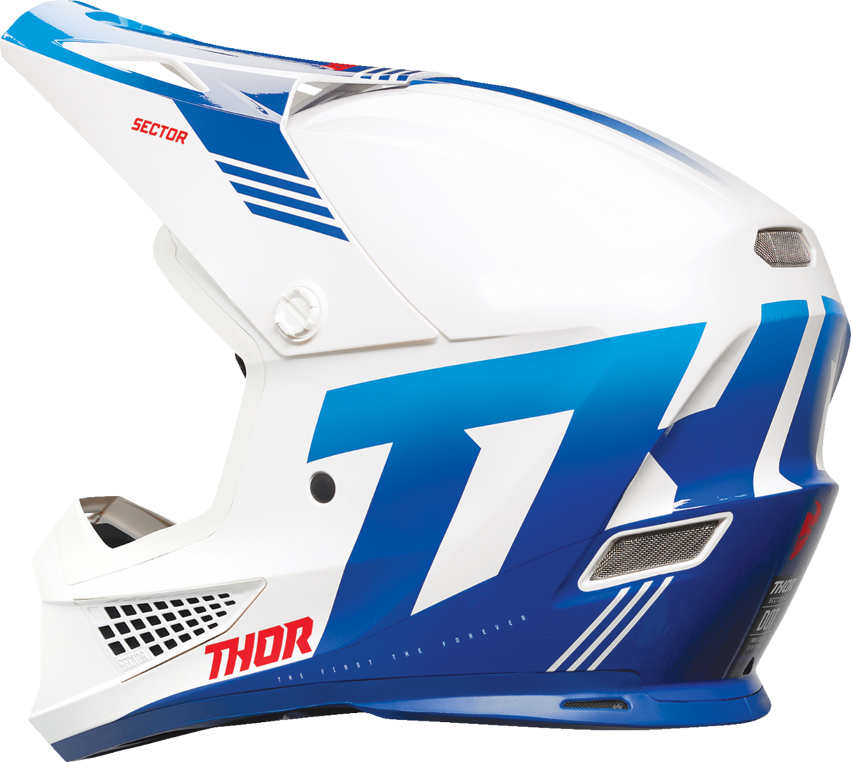 Thor Sector 2 Helmet - Carve - White/Blue - Small 0110-8130 - Cycle City Outdoors