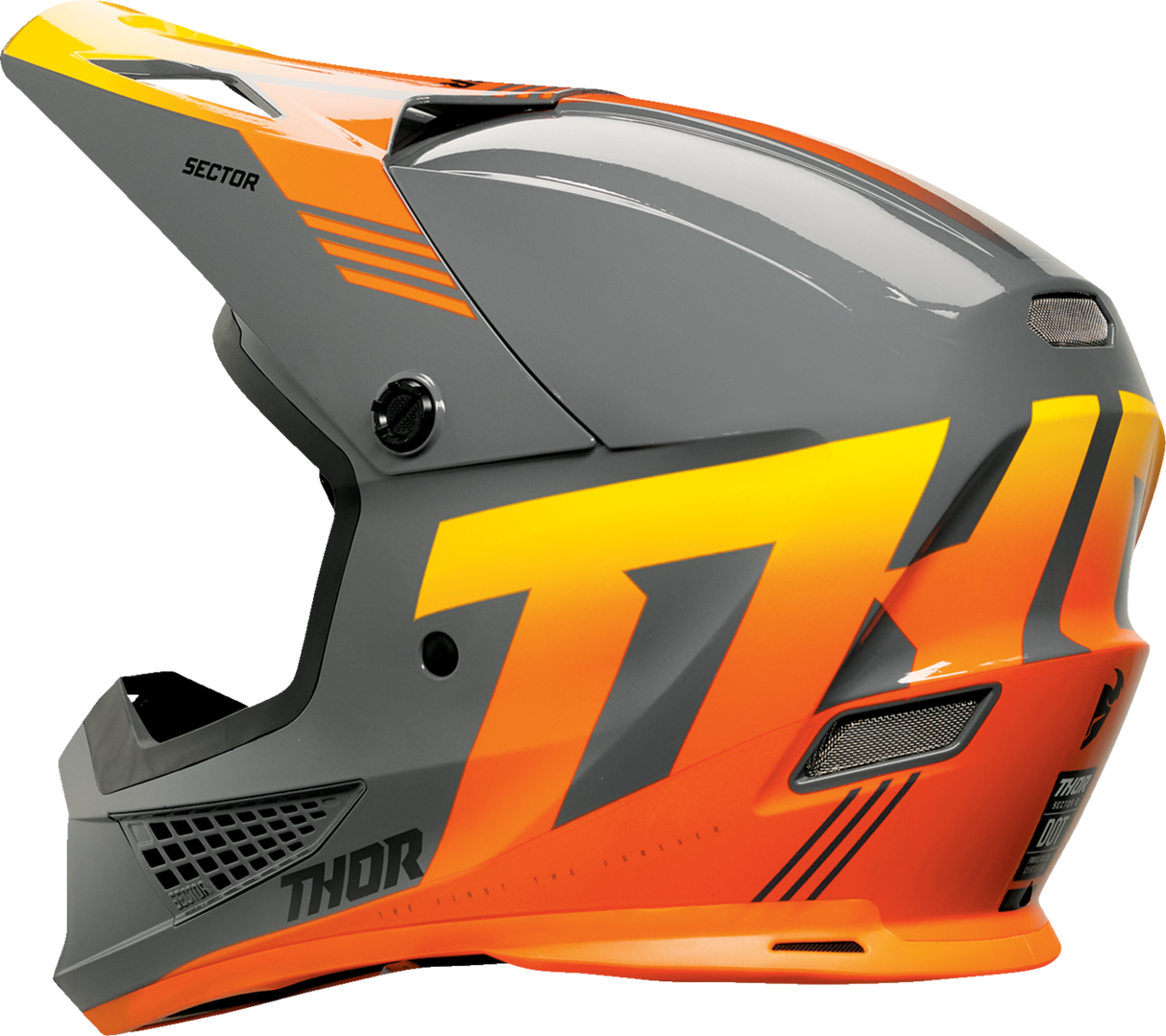 Thor Sector 2 Helmet - Carve - Charcoal/Orange - XS 0110-8121 - Cycle City Outdoors
