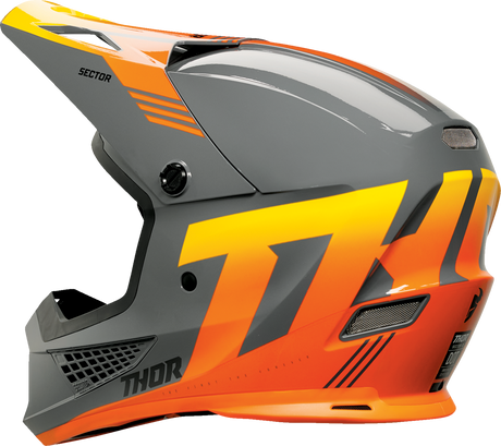 Thor Sector 2 Helmet - Carve - Charcoal/Orange - XS 0110-8121 - Cycle City Outdoors