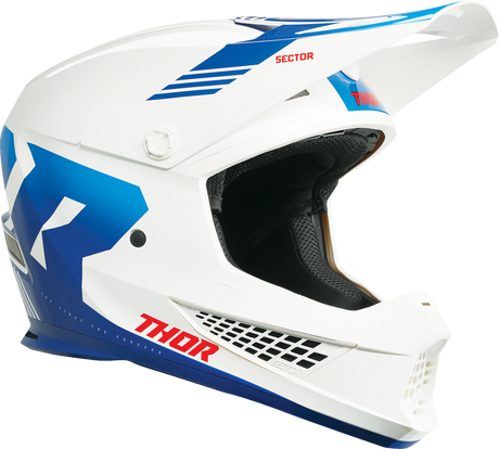 Thor Sector 2 Helmet - Carve - White/Blue - 2XL 0110-8134 - Cycle City Outdoors