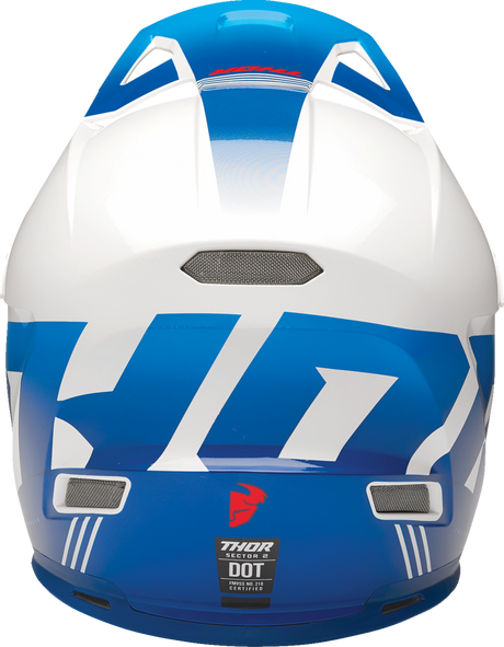 Thor Sector 2 Helmet - Carve - White/Blue - XL 0110-8133 - Cycle City Outdoors