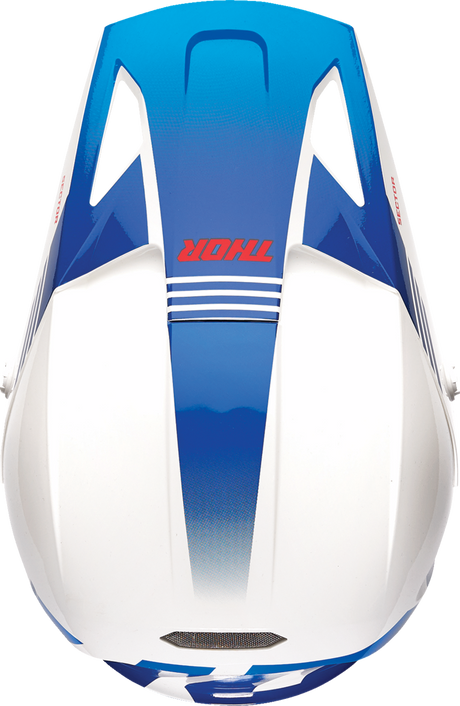 Thor Sector 2 Helmet - Carve - White/Blue - Small 0110-8130 - Cycle City Outdoors