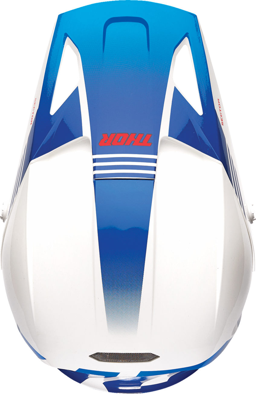 Thor Sector 2 Helmet - Carve - White/Blue - Medium 0110-8131 - Cycle City Outdoors