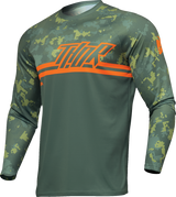 THOR Youth Sector DIGI Camo Jersey - Forest Green/Camo - Large 2912-2404