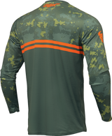 THOR Youth Sector DIGI Camo Jersey - Forest Green/Camo - 2XS 2912-2400