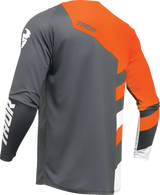 THOR Sector Checker Jersey - Charcoal/Orange - Large 2910-7589