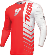 Thor Prime Analog Jersey - Red/White - Small 2910-7695 - Cycle City Outdoors
