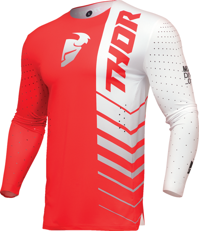 Thor Prime Analog Jersey - Red/White - Small 2910-7695 - Cycle City Outdoors