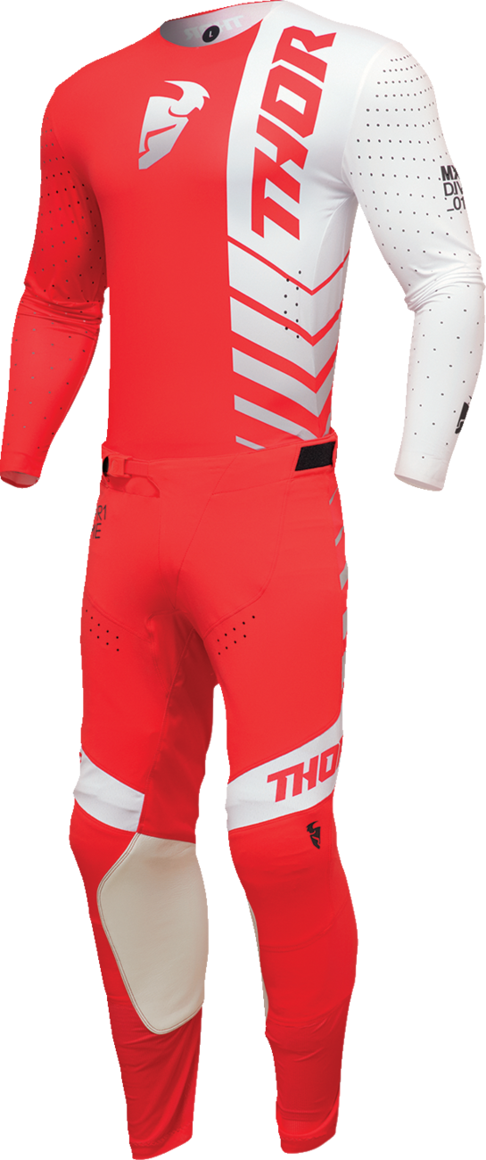 Thor Prime Analog Jersey - Red/White - Small 2910-7695 - Cycle City Outdoors