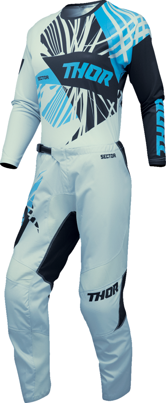 THOR Women's Sector Split Jersey - Starlight Blue/Black - Medium 2911-0290