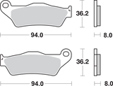 SBS Sintered Brake Pads - 671SI (Gas Gas Wild HP 450 / Wild HP 240 / Wild HP 300 2003–2009)