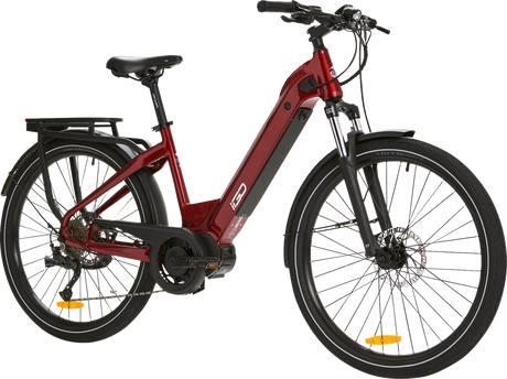 IGO ELECTRIC BIKES Discovery Rosemont LS E-Bike - Burgundy - Step Through 100-212-000 - Cycle City Outdoors