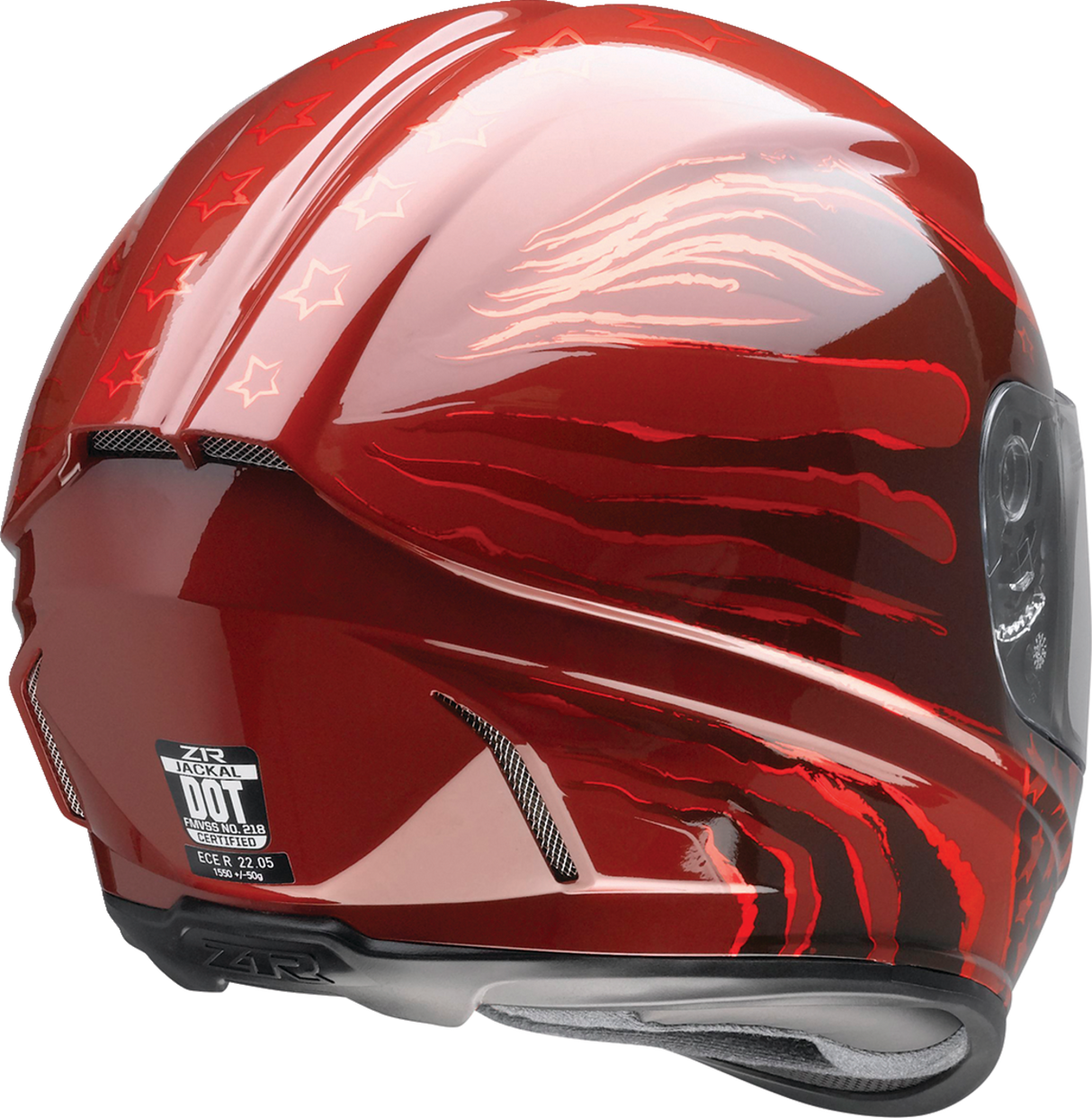 Z1R Jackal Helmet - Patriot - Red - L