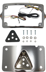 KODLIN USA License Plate Kit - Amber/Red/White - Chrome KUS20351