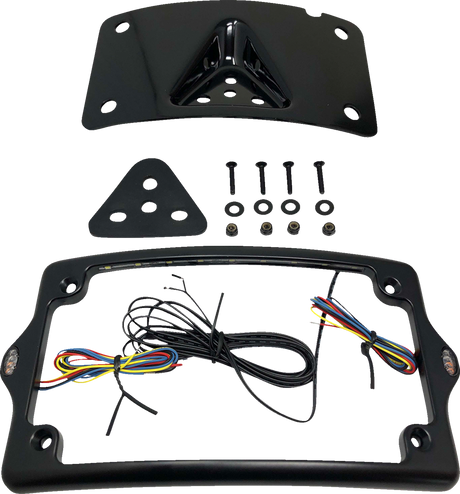 KODLIN USA License Plate Kit - Amber/Red/White - Black KUS20350