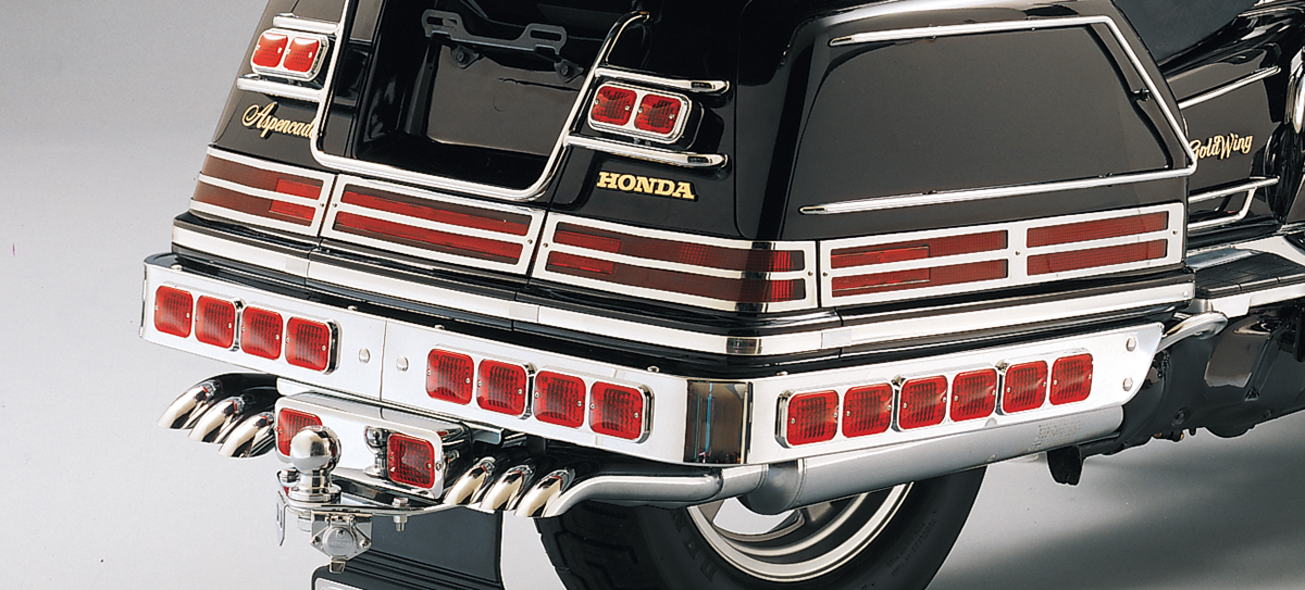 PARTS UNLIMITED Saddlebag Lens Grille Set - Chrome - GL1500 45-8918-BC9