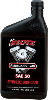 KLOTZ OIL V Twin Synthetic Oil - 50W - 1 U.S. quart KH-50