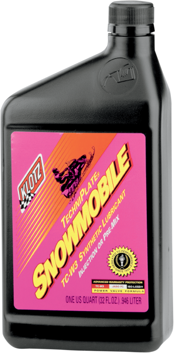 KLOTZ OIL Snowmobile TechniPlate? Synthetic 2-Stroke Oil - 1 U.S. quart KL-215