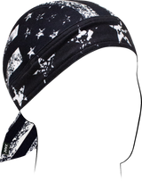 ZAN HEADGEAR Flydanna? Sportflex? - Distressed Flag - Black/White ZL164
