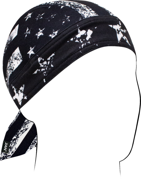 ZAN HEADGEAR Flydanna? Sportflex? - Distressed Flag - Black/White ZL164
