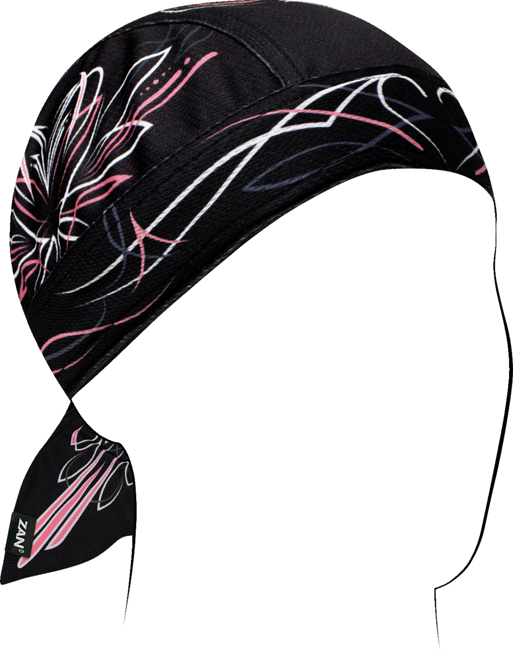 ZAN HEADGEAR Flydanna? Polyester Micromesh - Pinstripe Heart ZM152