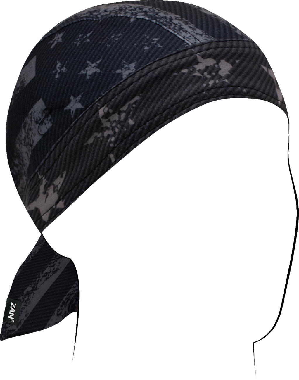 ZAN HEADGEAR Flydanna? Sportflex? - Carbon Fiber Distressed Flag ZL161