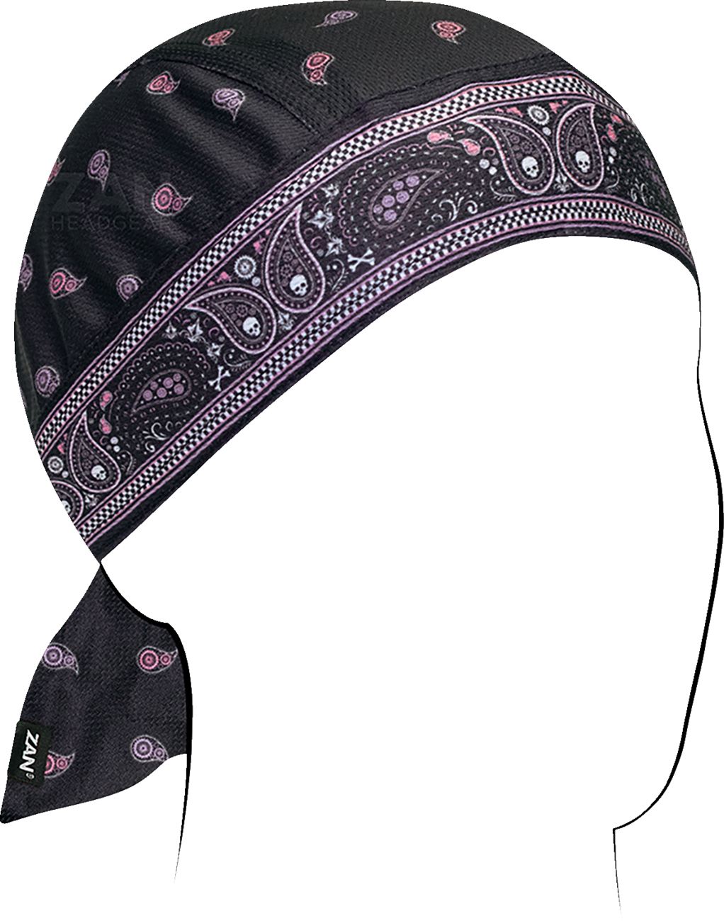 ZAN HEADGEAR Flydanna? Polyester Micromesh - Classic Bandanna - Pink/Purple ZM019