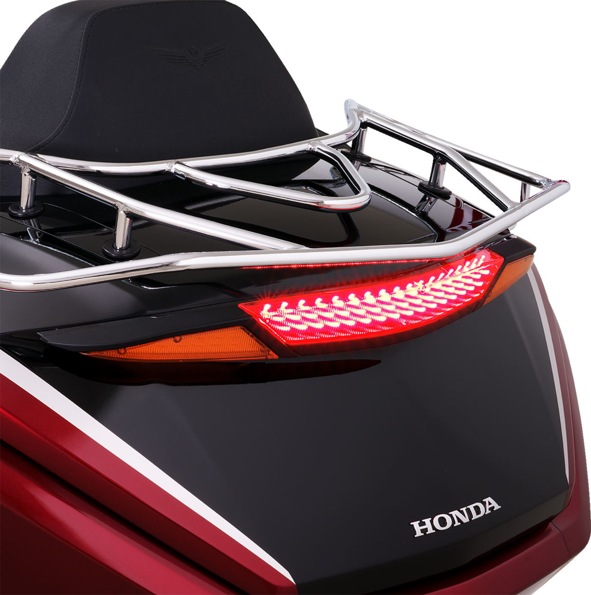 SHOW CHROME LED Trunk Light - Amber/Red Lens - Black - GL1800 52-970BK
