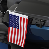 SHOW CHROME Folding Flag Pole - Left - Black - Can-Am RT/F3 41-203LBK