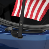 SHOW CHROME Folding Flag Pole - Left - Black - Can-Am RT/F3 41-203LBK