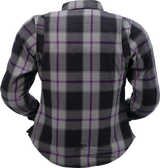 Z1R Women's Flannel Shirt - Purple - 1W 3041-0681