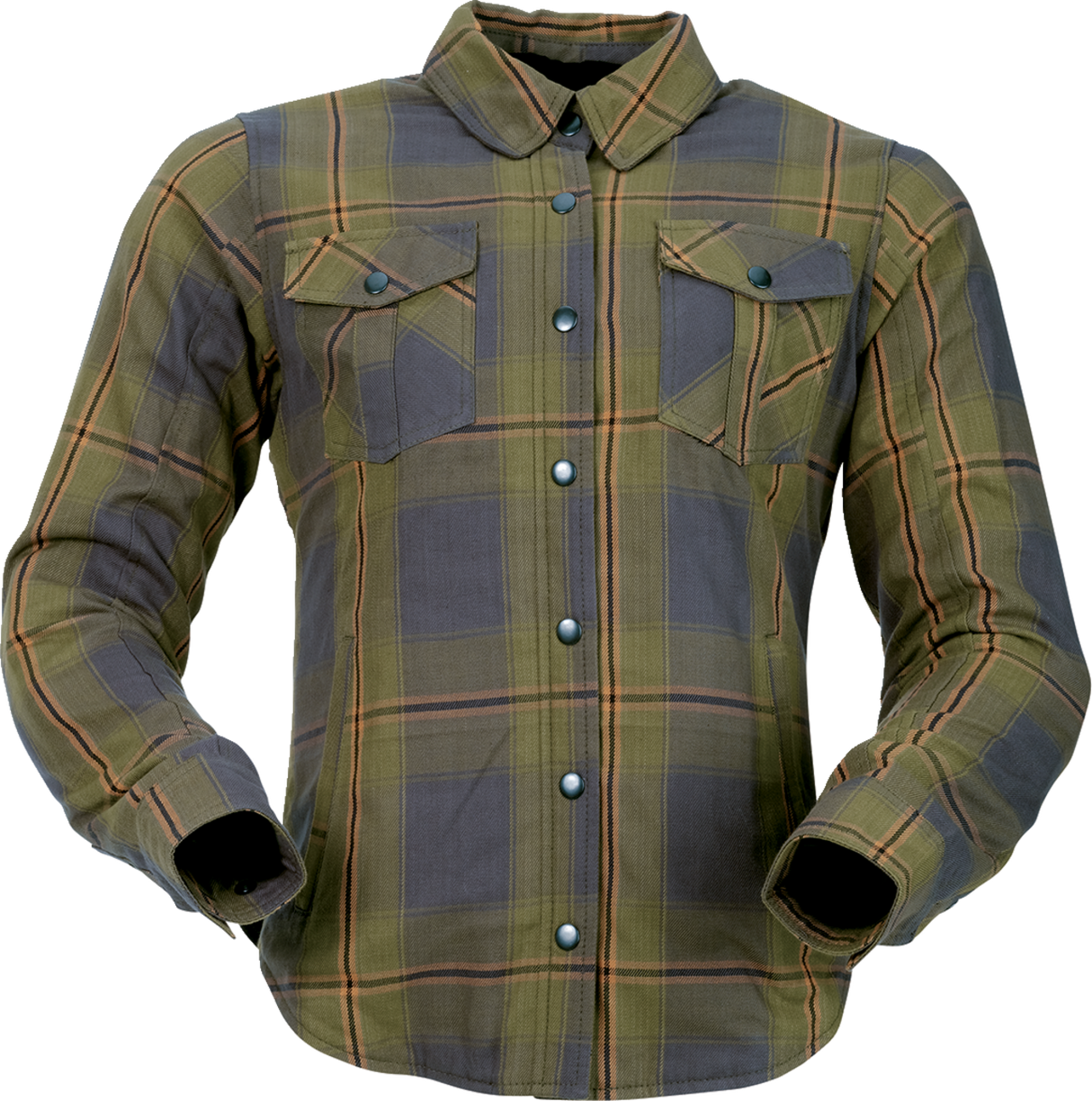 Z1R Women's Flannel Shirt - Olive - Large 3041-0687