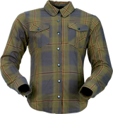 Z1R Women's Flannel Shirt - Olive - 2W 3041-0690