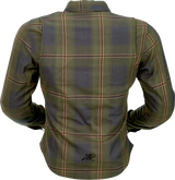 Z1R Women's Flannel Shirt - Olive - Small 3041-0685